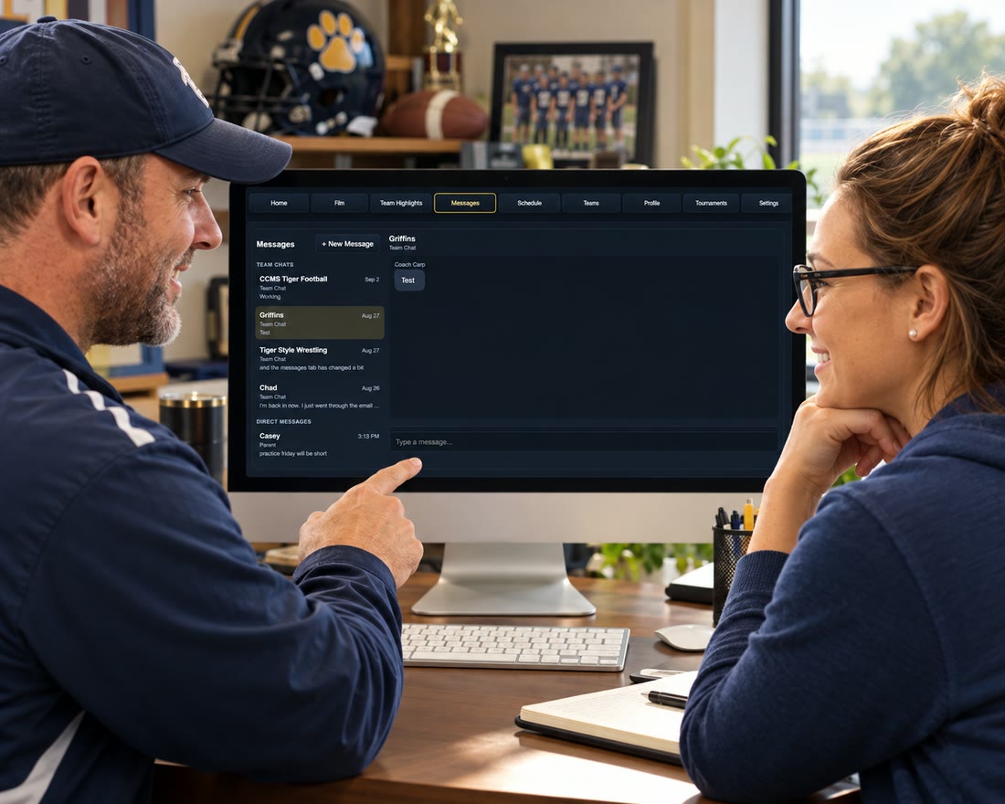 Cresamor team messages and direct conversations